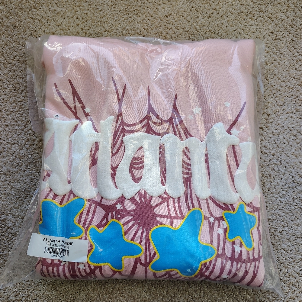 Sp5der Atlanta Hoodie Pink